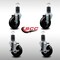 Service Caster 4'' SS Soft Rubber Wheel Swivel 1-5/8'' Expanding Stem Caster Set 2 Brakes, 4PK SCC-SSEX20S414-SRS-2-TLB-2-158 - alternate 5